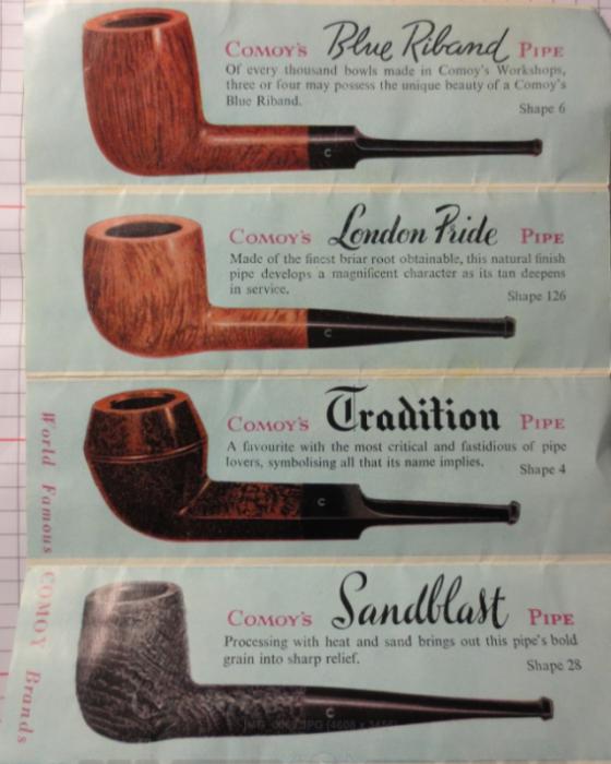 Comoy Pipe Shape Chart